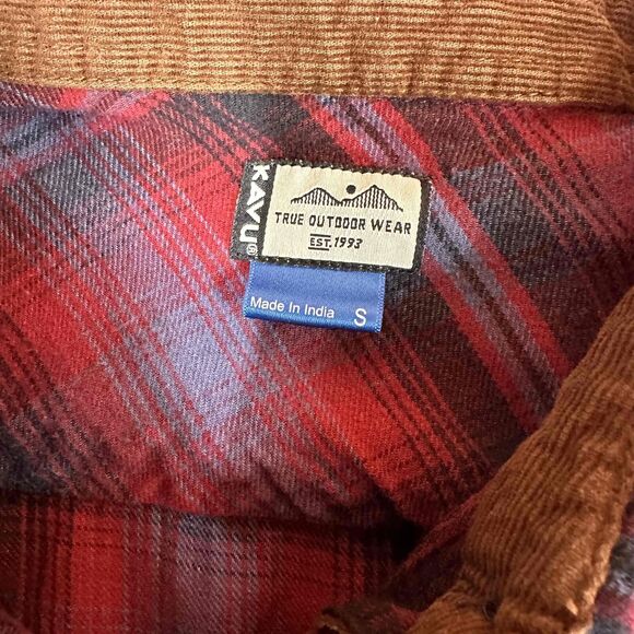 KAVU Jurnee Multicolor Plaid Pattern Flannel Shirt Dress Size Small - Picture 9 of 11
